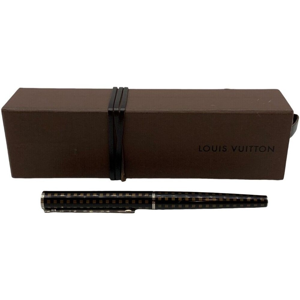 Authentic LOUIS VUITTON Jet Rack Ballpoint Pen N79154 Damier Ebene #36635234